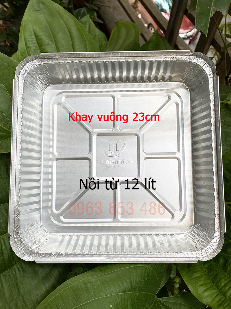 Khay giấy bạc lót nồi chiên không dầu